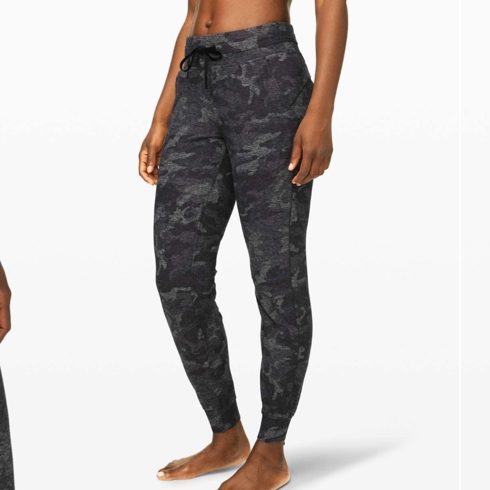 Lululemon Ready To Rulu Pant Incognito Camo HTR Black Size 12